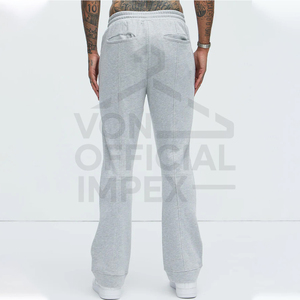 กางเกงขาบานของผู้ชายกางเกงขาบานแบบเรียงซ้อนกางเกงผ้าฝ้าย100% - Product Image 6