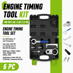 Kit de Herramientas de Sincronización del Motor para VW Crafter <span class=keywords><strong>LT</strong></span> Transporter 2.4D 2.5D TDI, Juego de Bloqueo del Árbol de Levas y del Cigüeñal - Product Image 1
