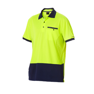 Hi-Vis เสื้อโปโลผ้า100% โพลีเอสเตอร์สะท้อนแสง - Product Image 2