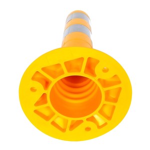 Bouée de signalisation flexible 45 x 8 cm jaune – Produit d'avertissement routier - Product Image 5