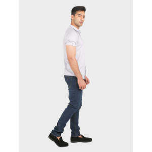 Camisa Casual para Hombre KWAN, Corte Regular, 100% Algodón Popelina, Cuello con Capucha, Diseño a Rayas, Tallas XL a 6XL - Product Image 2