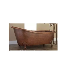 Vente chaude À La Main Style Antique Cuivre Sol Stand Baignoire Meilleur Prix Salle De Bains Accessoires Inde Premium Qualité Cuivre Baignoires - Product Image 1