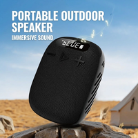 Haut-parleur sans fil portable WIND3S à clipser, étanche, pour le cyclisme, avec basses profondes, lecteur de musique sur carte TF, pour la randonnée, les voyages et les activités de plein air