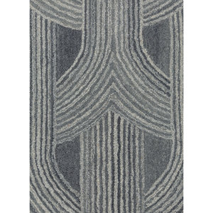 Alfombra de Lana Tejida a Mano Jaipur Rugs ZA Tahn-7075 Azul con Patrón Geométrico para Uso Doméstico - Colección Pathways - Product Image 3