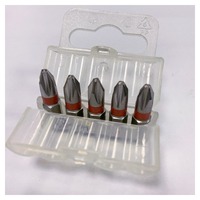 Jeu de 5 tournevis antichoc en acier S2 chromé avec poignée à cliquet et embouts, personnalisable OEM et embouts colorés