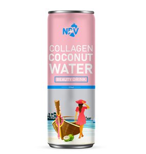 Venta al por mayor Hot Trend 2024 Fresh Not From Concentrate Mixed Herbal Vietnam Natural Coconut Water 250ml Can - Product Image 5
