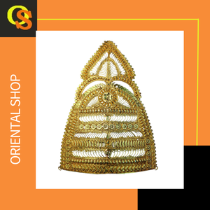 Corona de nuevo estilo con corona hecha a mano de diseño tradicional chapado en oro de 22CT a la venta por exportadores indios - Product Image 2