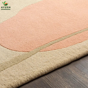 Tapis en laine modernes pour la vie quotidienne, tapis en laine tissés à la main pour le salon, la chambre à coucher et la maison - Product Image 2