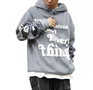 Vente en gros de sweats à capuche pour hommes fabricants de vêtements de rue lourds 500 gsm sweat à capuche personnalisé surdimensionné sweat à capuche avec logo imprimé bouffant pour hommes - Product Image 1