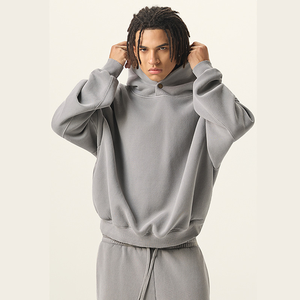 Durable Embroidered Custom Printed Winter Streetwear Pullover for Men and Women 100% Cotton Oversized Fit - Product Image 5