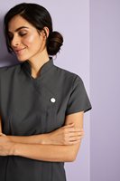 Tunique de beauté pour hommes, uniformes de spa et de salon de manucure, ensembles de blouses médicales, usage hospitalier, infirmière, qualité supérieure, haut de blouse de massage thaïlandais à un bouton