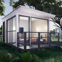 Conteneur en acier de vie, maison portable, pack plat, maison de conteneur de bureau préfabriquée