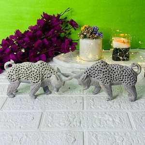 Vente en gros de la sculpture sur marbre fait à la main, ensemble de taureaux en stéatite, meilleur prix, décoration de table, bonne qualité, stéatite faite à la main - Product Image 1