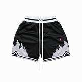Short de basket-ball de sport rétro pour hommes 100% coton avec poches zippées Short en maille écologique - Product Image 4