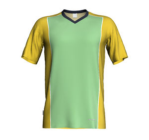 Camiseta de fútbol de verano con estampado de logotipo totalmente personalizado/camiseta de fútbol de hombre de corte regular de tendencia superior a precio al por mayor - Product Image 1