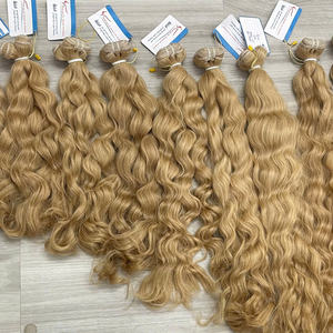 Extensiones de cabello humano vietnamita Paquetes de cabello de trama ondulada natural Doble dibujado Hairshop Hot Summer Colors - Product Image 3