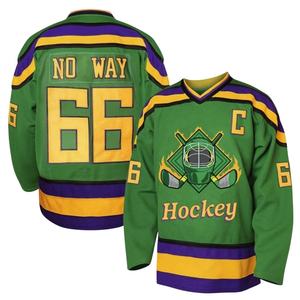 Camiseta de hockey sobre hielo de alta calidad personalizada, último estilo con números de apliques, suministro de servicio OEM 280 GSM - Product Image 5