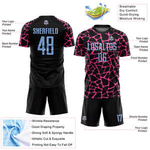 Vente en gros d'uniformes de football fabriqués avec des matériaux respirants légers et résistants à la transpiration vêtements d'équipe durables pour les clubs de jeunes joueurs - Product Image 2