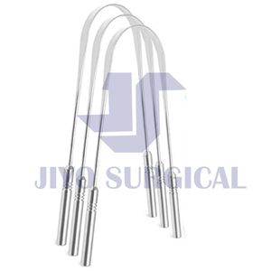 Achieve Fresh Breath and Improved Oral Hygiene with This Stainless Steel <b>Tongue</b> <b>Cleaner</b> a Manual Mouth Cleaning Tool - Product Image 1