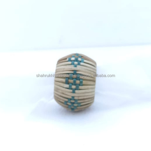 Anillos de mimbre tejidos para servilletas, decoración bonita para mesa de comedor, soporte para servilletas, gran oferta - Product Image 1