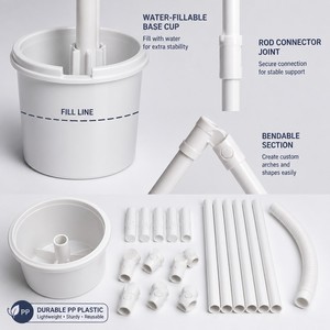 <b>Balloon</b> Arch Kit 10ft Adjustable <b>Balloon</b> Stand Water Fillable Base Party <b>Decorations</b> for Birthday Wedding Graduation Baby Shower - Product Image 2