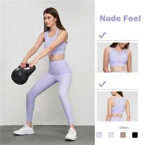 QUICK DRY New Design Spandex Breathable Top <b>Open</b> Back Slimming Running Active Wear Fitness Yoga U Back Sports <b>Bra</b> for Women - Product Image 6