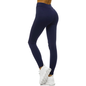 Women's High Waist Yoga <b>Leggings</b> Custom Made Workout Pants Elastic Waist Closure Solid Pattern Adjustable Sizes Bulk Quantity - Product Image 6