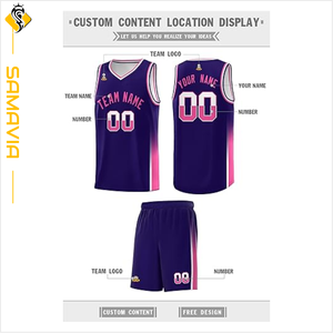 Uniformes de baloncesto reversibles personalizados para hombres Equipo juvenil Jersey y pantalones cortos Conjunto de ropa deportiva con impresión por sublimación - Product Image 2