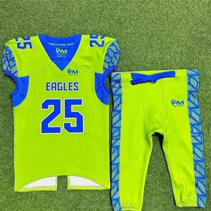 Uniforme de Fútbol Americano Personalizado para Equipos Adultos, Conjunto de Camiseta de Práctica Transpirable 100% Poliéster con Bordado 3D, Venta al Por Mayor - Product Image 2