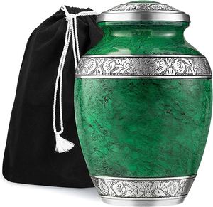 Metal Aluminium <b>Keepsake</b> Urn <b>for</b> Adult <b>Ashes</b> Wholesale Supply at Affordable Market Price Origin from India - Product Image 2