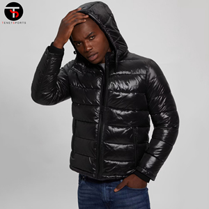 Veste d'hiver pour hommes avec logo personnalisé dernière conception longue tenue de style universitaire mince pour les activités de plein air pour les Noirs - Product Image 4