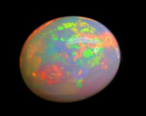 Piedra preciosa de cabujón suelto de ópalo etíope AAA +++-Gemas de ópalo de forma ovalada Welo Play Of Fire-Piedra brillante pulida suave para joyería - Product Image 3