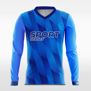 Camisetas de entrenamiento de fútbol de manga larga transpirables de moda uniforme de fútbol para adultos impreso personalizado OEM ODM disponible - Product Image 5