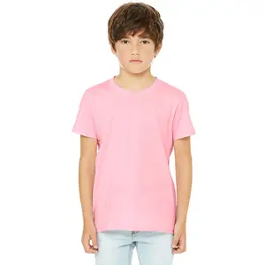 사용자 정의 디자인 로고 반소매 소년 티셔츠 남여 공용 유기농 면 인쇄 티셔츠 청소년