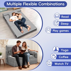 Tendencia Para 2026 on Alibabaa And Amazonn KD Packing Furniture <b>Sleeper</b> Sofa <b>Couch</b> Tool-free Assembly for Sitting Room - Product Image 5