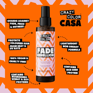 Spray Vegano Crazy Color Fade Rebellion para un Cabello con Colores Vívidos, Protección Contra el Calor y los Rayos UV - Product Image 4