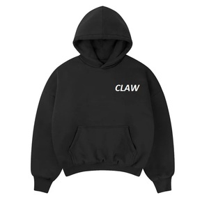 Sudadera con capucha de algodón francés de alta calidad para hombre, Jersey largo de lana gruesa con hombros caídos, estampado de invierno personalizable - Product Image 5