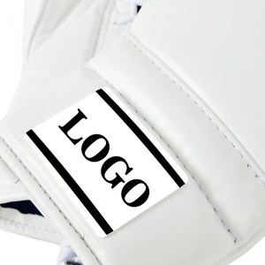 Gants de boxe blancs sur mesure très demandés, 100% cuir véritable, gants de boxe professionnels de haute qualité - Product Image 4