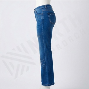 Women's Modern Stylish Slim Fit <b>Denim</b> Jeans Comfortable Customizable Fashionable Pants Quality Assured Sexy Style <b>Trousers</b> - Product Image 3