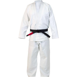 Uniforme de karaté professionnel uni sur mesure 100% coton respirant à séchage rapide Gis blanc pour hommes - Product Image 5