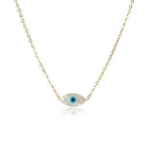 Collier avec pendentif œil turc fait à la main en argent sterling 925, bijoux tendance pour femmes - Product Image 4