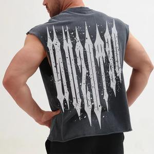 เสื้อกล้ามกีฬาผู้ชาย ระบายอากาศ แห้งเร็ว พิมพ์ลายแบบซับลิเมชั่น ผลิตจากโพลีเอสเตอร์ 100% สำหรับนักวิ่ง เป็นมิตรกับสิ่งแวดล้อม - Product Image 4