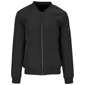 Chaqueta bomber personalizada OEM de alta calidad para hombre, chaqueta bomber cortavientos de invierno, prendas de vestir rellenas de polietileno, chaqueta informal - Product Image 1