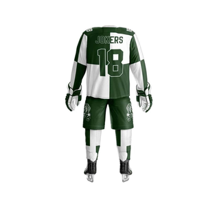 Equipo nombre Número personalizado uniformes de hockey sobre hielo de alta calidad 100% poliéster sublimado Jersey pantalones cortos conjuntos - Product Image 2