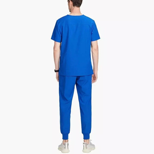 Juego de uniformes médicos para hombres Uniforme de enfermera Ecológico de punto con múltiples bolsillos para ropa de trabajo médica - Product Image 4