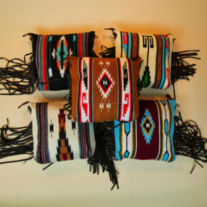 Superventas, manta de sillín mecanizada a mano, bolso cruzado de cuero genuino para mujer, correa de hombro occidental mecanizada, monedero de transporte oculto - Product Image 5