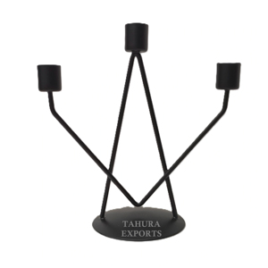Bougeoir simple Fer Métal Décoration intérieure pour salon Bougeoir au prix le moins cher Tendance Design Chandelier Stand - Product Image 1
