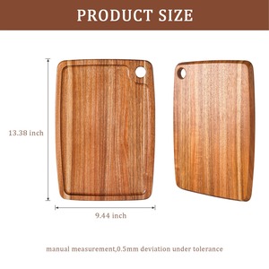 Tabla de Cortar de Madera de Acacia de Alta Calidad, Tabla de Charcutería para Servir Queso, para Picar en la Cocina - Product Image 5