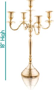 Bougeoirs en or avec boule, décoration de fête, porte-bougies en forme de cône - Product Image 3