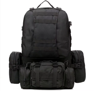 Mochila Táctica Unisex de Poliéster Impermeable y Antirrobo de 55L con Cierre de Cremallera y Hebilla, para Campismo y Caza al Aire Libre - Product Image 4